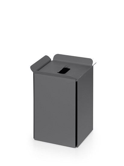 LINEABETA PAPER BASKET Painted Aluminium Black 53442.18